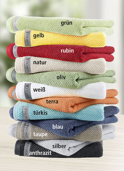 Flauschig weiche Frottier-Serie aus dem Hause Ross  Flauschig weiche Frottier-Serie aus dem Hause Ross