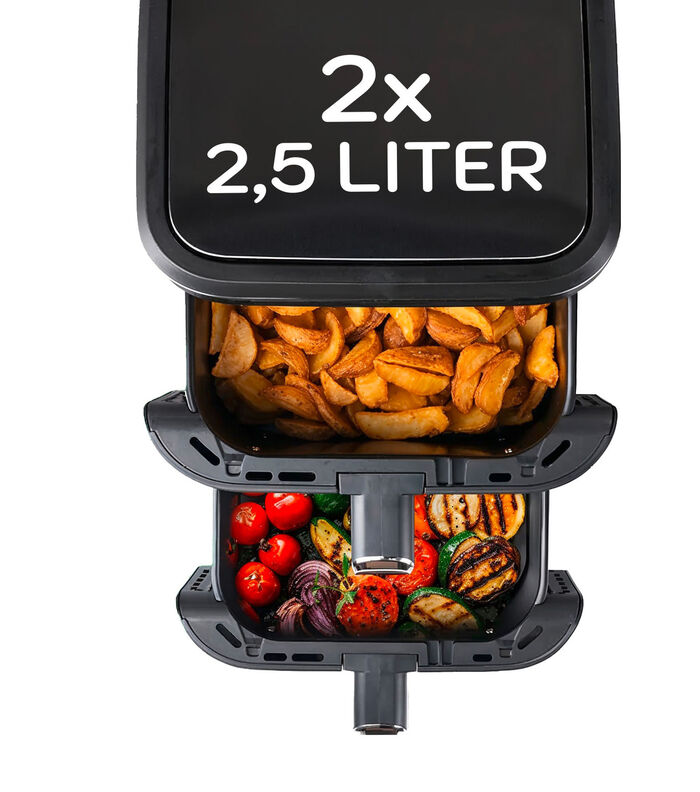 Digitale Doppelkammer-Hei&szlig;luftfritteuse 