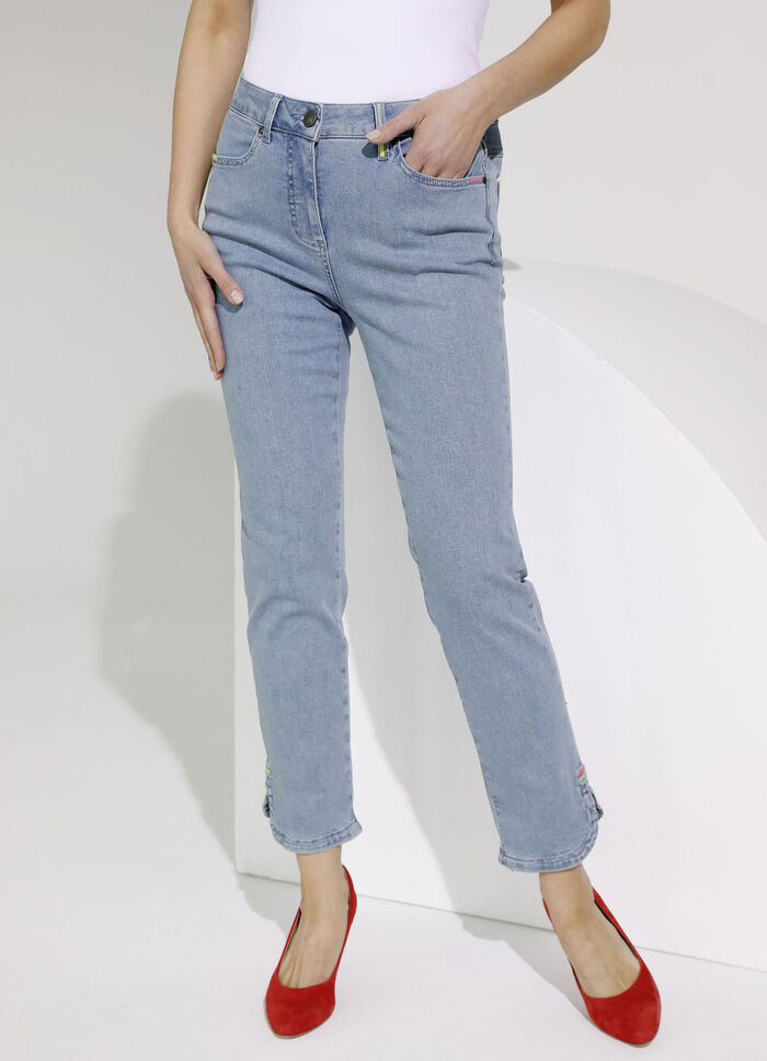 Knöchellange Jeans in 5-Pocket-Form 