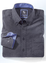 "King's Road"-Flanellhemd in 6 Farben ANTHRAZIT MELIERT
