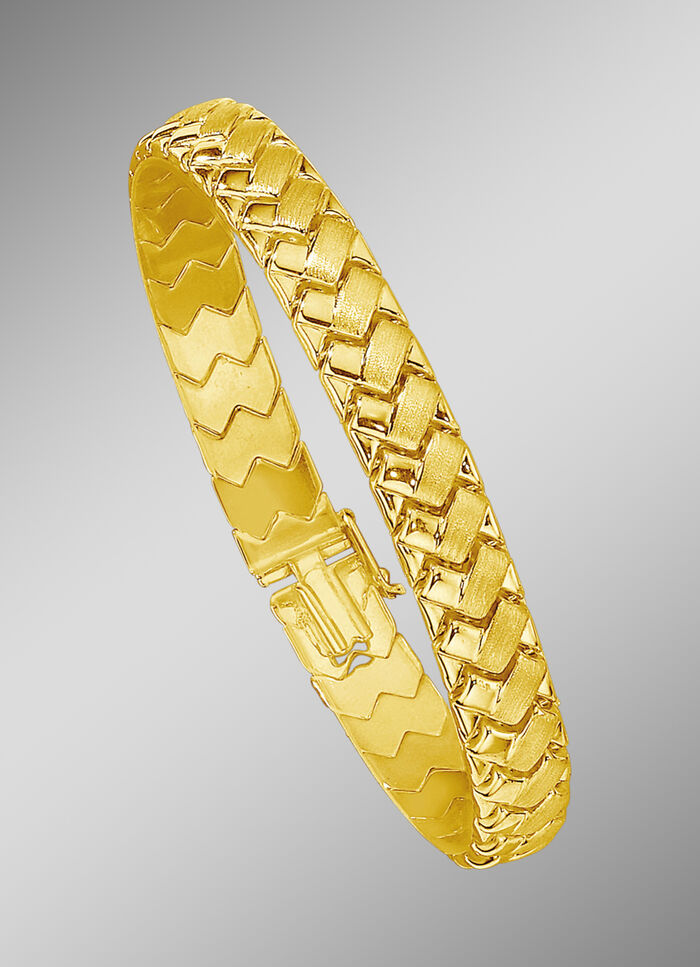 Schweres Armband  in Geflecht-Optik mit Kastenschloss 