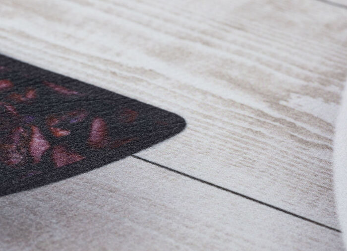 Pflegeleicher und strapazierfähiger Küchenläufer CREME-BRAUN