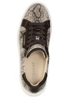 Peter Kaiser, modische Damen-Sneaker, mit herausnehmbarem Fußbett TAUPE-MOKKA