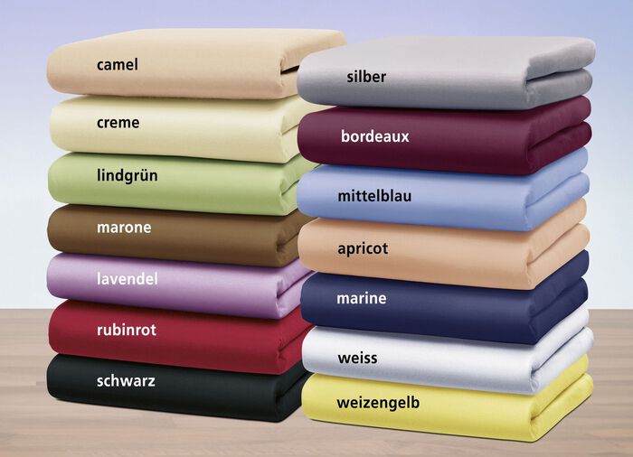 Edel-Jersey-Spannbetttuch mit Elasthan CAMEL