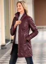 Lederkurzmantel von &bdquo;Cabrini&ldquo; BORDEAUX