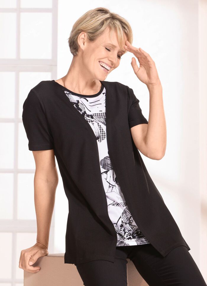 Shirt in Doppeloptik 