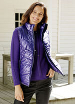 Weste in Metallic-Optik