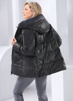 Funktionsjacke mit fester Kapuze 