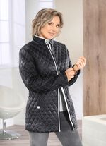 Jacke mit Rautenstepp SCHWARZ