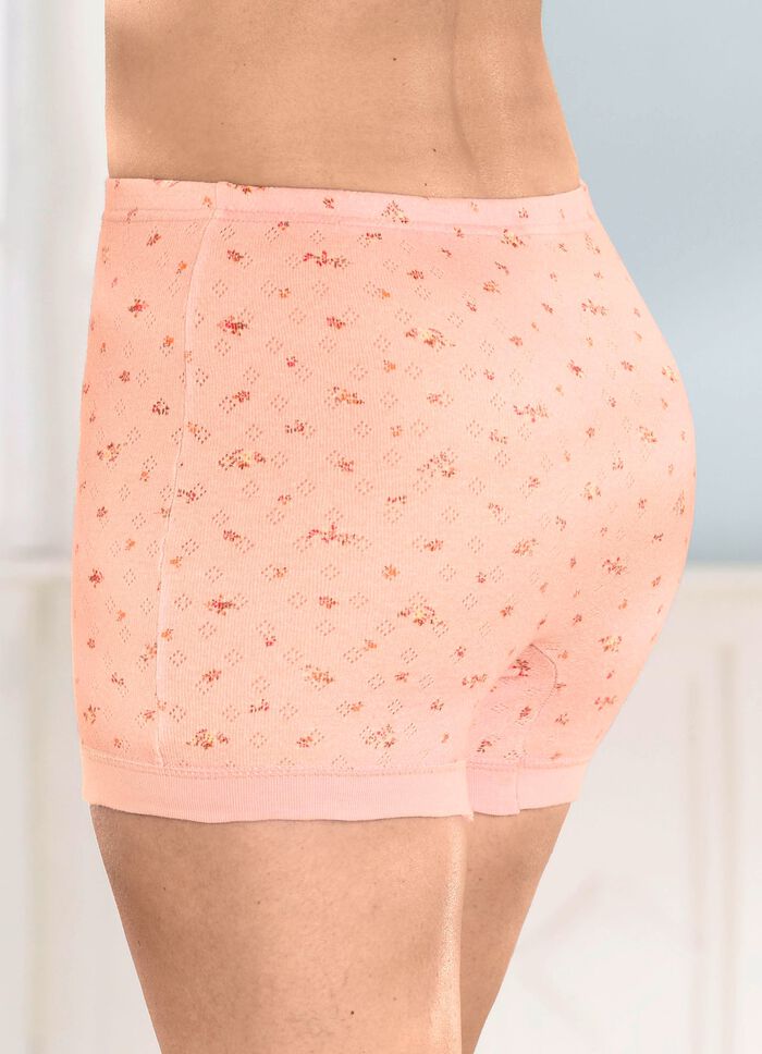 Viererpack Schl&uuml;pfer mit feinerm Ajour-Dessin 