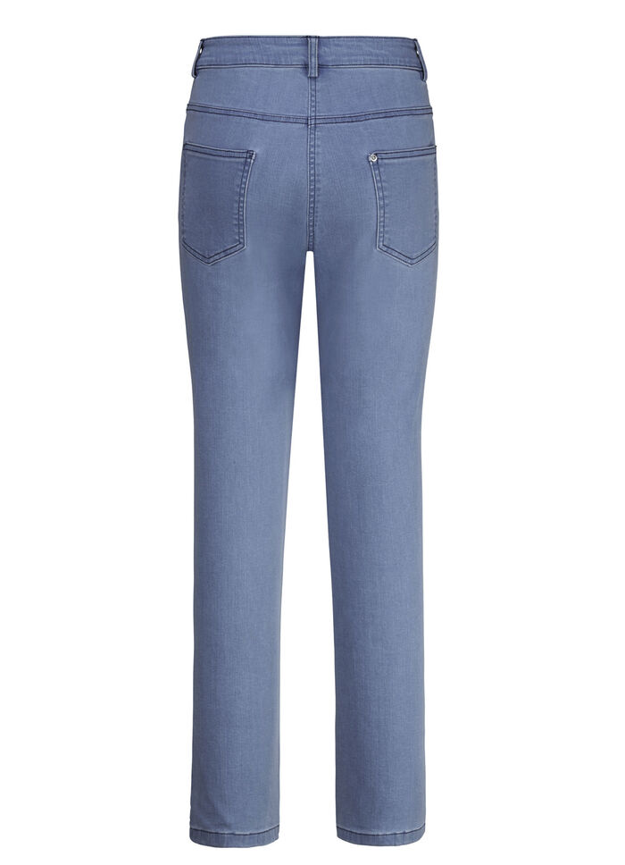 Jeans mit schöner Stickerei JEANSBLAU