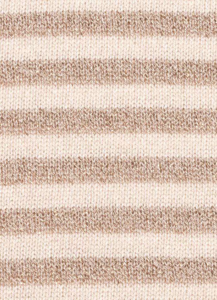 Pullover in Feinstrick ECRU-GOLDFARBEN