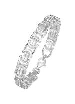 Tolles Königsketten-Armband in Silber 