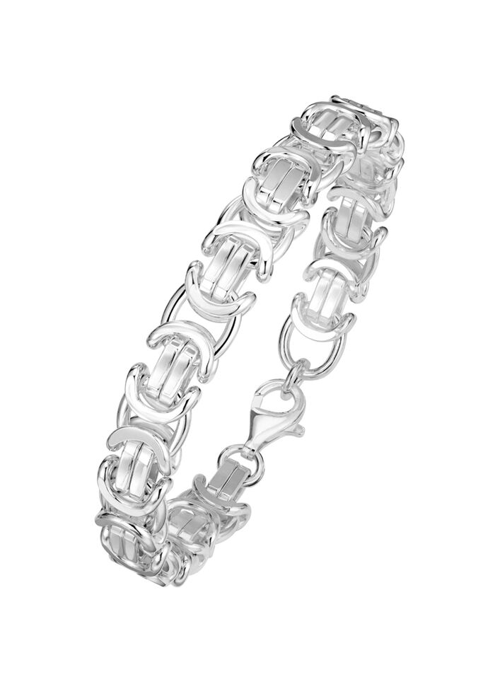 Tolles Königsketten-Armband in Silber 