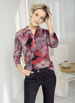 Poloshirt mit Allover-Druck 
