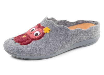 Laurina, klassiche Damen-Hausschuhe, mit herausnehmbarem Fu&szlig;bett 