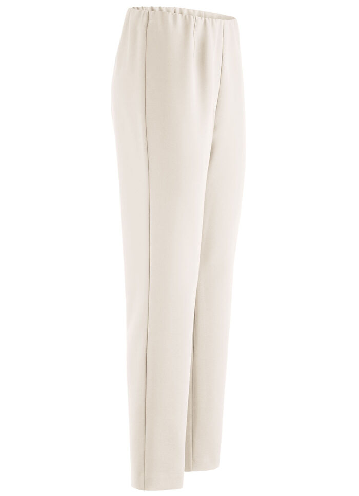 Knöchellange Hose mit angeschnittenem Bund BEIGE
