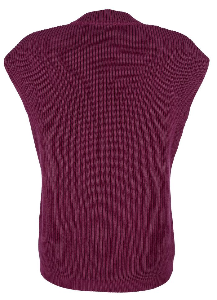 Pullunder mit überschnittener Schulter BEERE