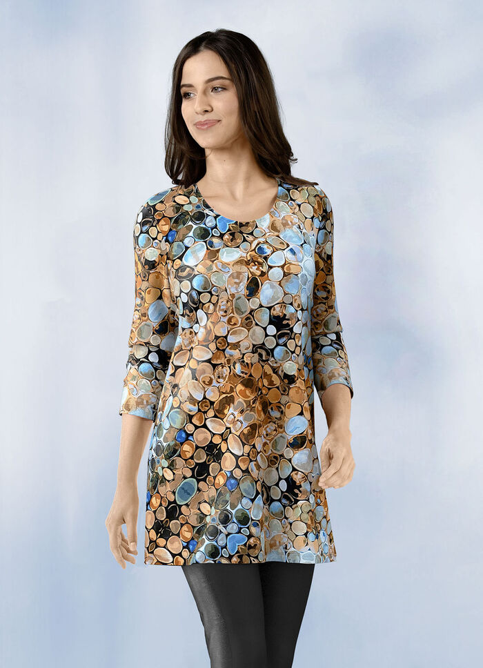 Longshirt mit Allover-Druck 
