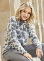 Pullover mit flauschigem Griff 