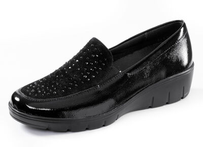 ELENA EDEN, bequeme Damen-Slipper, Weite H, mit herausnehmbarem Fußbett 