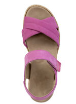 ELENA EDEN, bequeme Damen-Sandalen, Weite H, mit herausnehmbarem Fußbett PINK