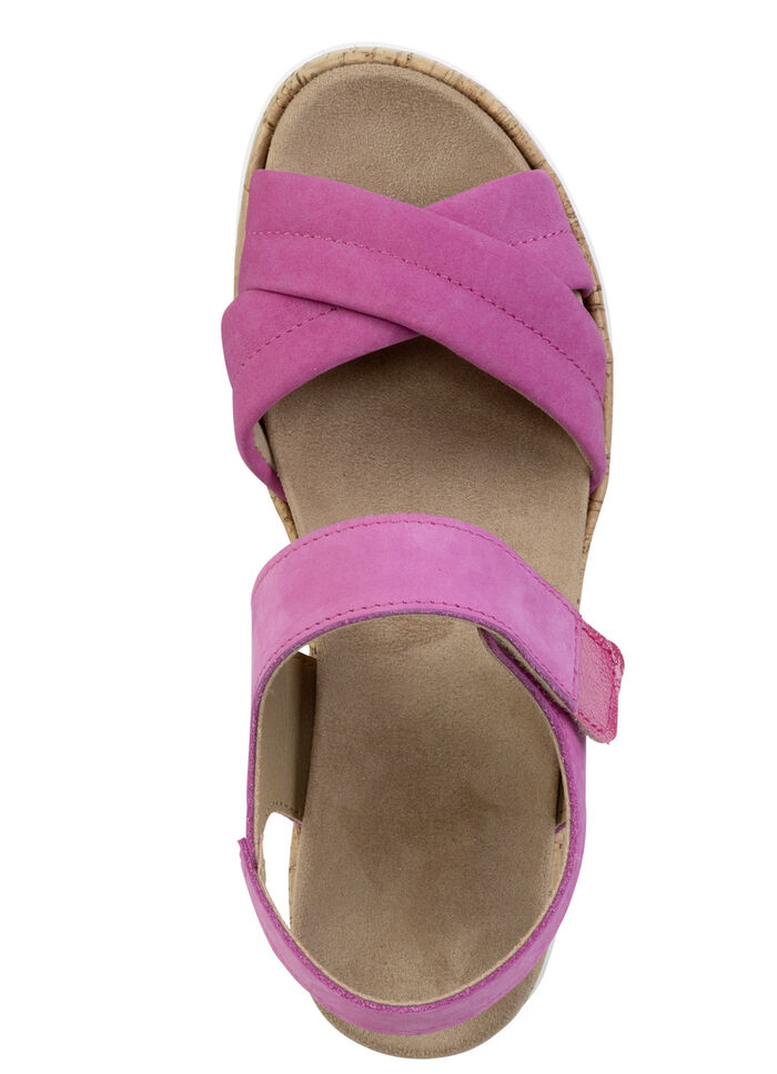 ELENA EDEN, bequeme Damen-Sandalen, Weite H, mit herausnehmbarem Fußbett PINK