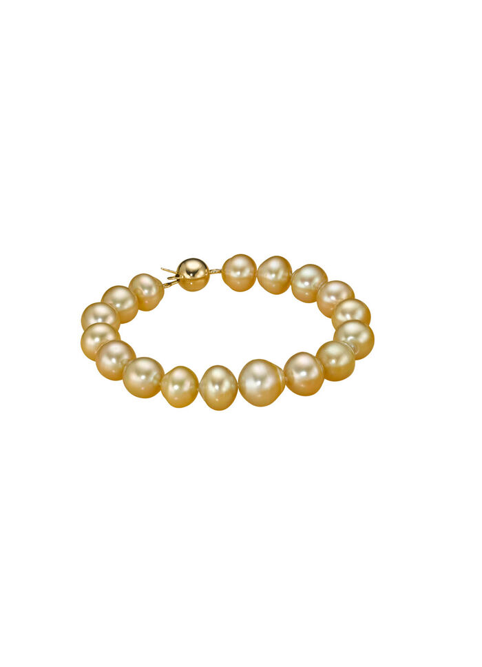 Armband mit goldenen Südsee-Perlen 