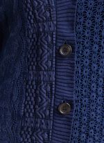 Strickjacke in Materialmix 