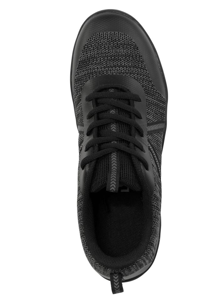 Barfu&szlig;schuh aus Textilmaterial mit Synthetik-Bes&auml;tzen SCHWARZ-GRAU