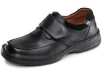 GINO GALANTE Slipper mit Klettspange SCHWARZ