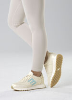 ELENA EDEN Sneaker aus schimmerndem Nappaleder CHAMPAGNER