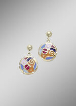 Wundersch&ouml;ne Ohrstecker mit Mosaikmuster 