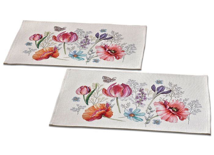 Tisch- und Raumdekoration aus Gobelin 