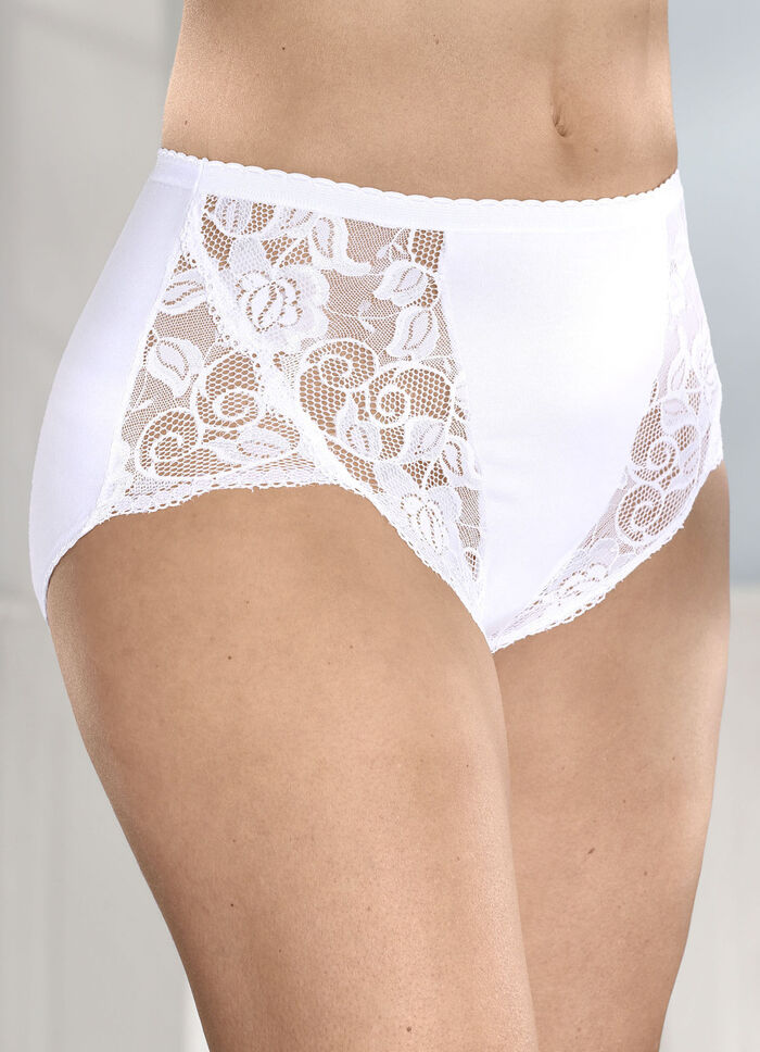 Viererpack Slips mit Elastikspitze