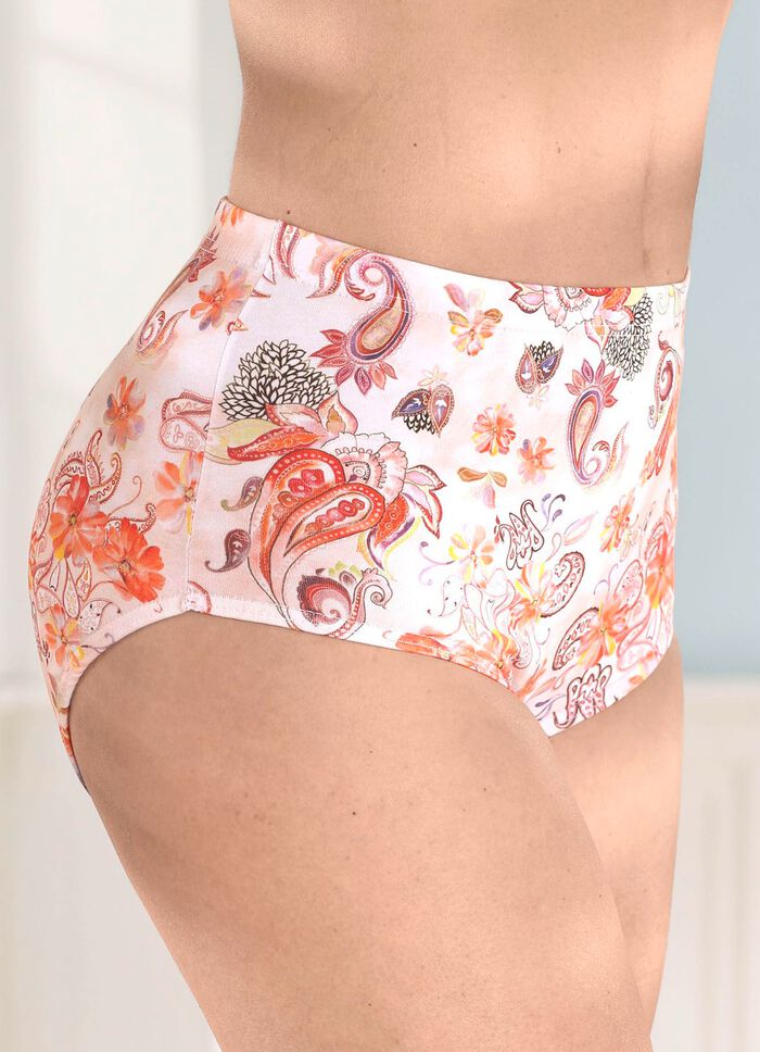 Laurina Dreierpack Slips mit Gummizug im Bund 