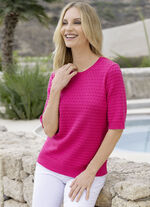 Pulli mit Strukturdessin 