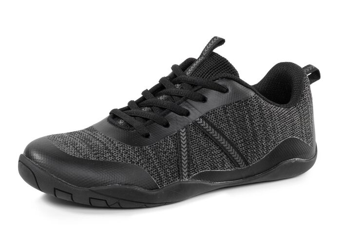 Barfu&szlig;schuh aus Textilmaterial mit Synthetik-Bes&auml;tzen 