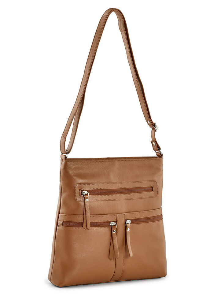 Laurina, Tasche, Damen, mit verstellbarem Umhängeriemen COGNAC