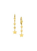 Wundervolle Sternen-Ohrringe aus Gold 585/- fein 