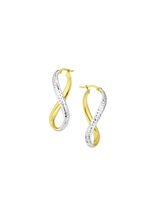 Diamantierte Creolen mit Clipverschluss 