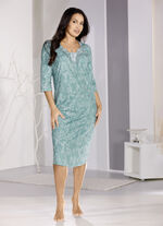 Nachthemd, wadenlang und 3/4 lange Ärmel 