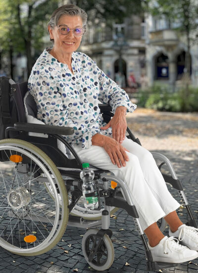 Rollstuhl-/Rollator-Getränkehalter 