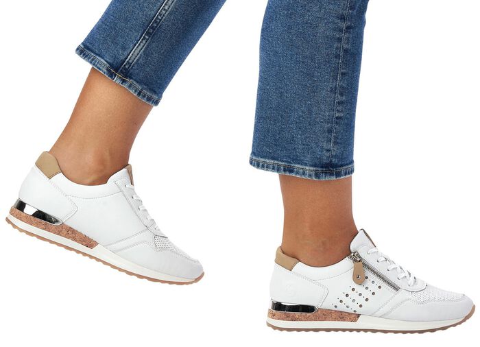 Remonte Sneaker mit unterlegter Zierlochung 