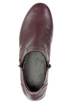 ELENA EDEN, gefütterte Damen-Stiefeletten, Winterschuhe, Weite G, mit Reißverschluss BORDEAUX