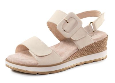 ELENA EDEN Sandalette aus feinem Nubukleder 