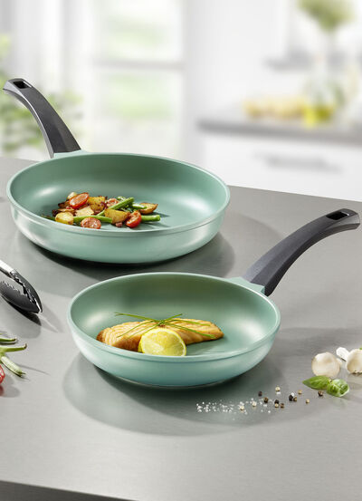 „GSW“ Pfannen-Set „Rainbow“ aus hochwertigem Aluminiumguss 