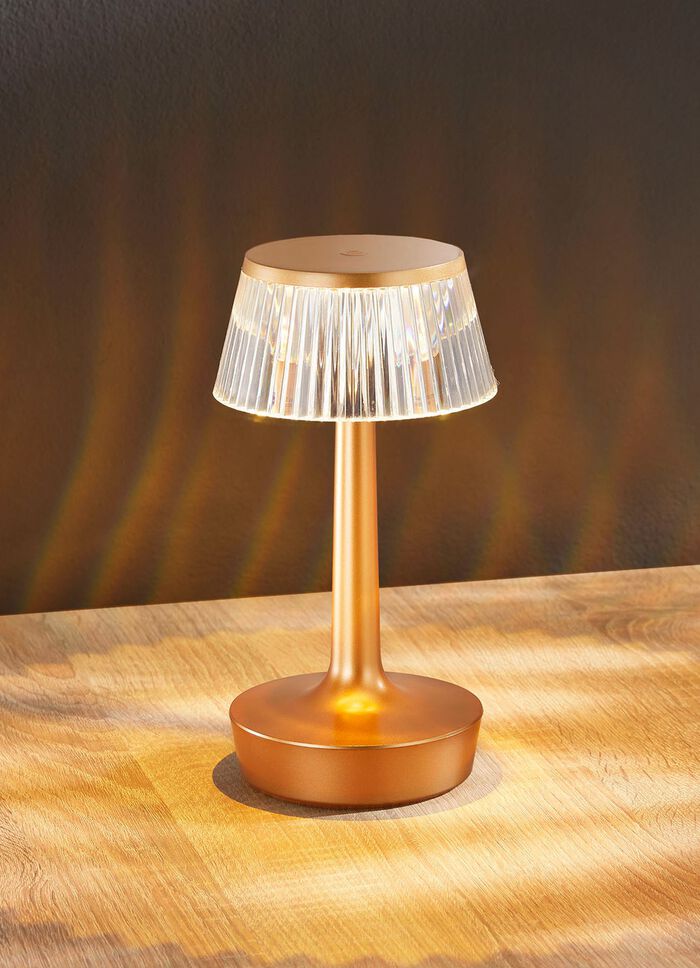 LED-Tischleuchte mit Kristall-Effekt GOLD