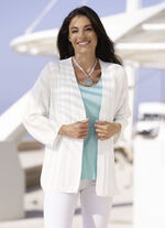 Strickjacke mit Ajourdessin 