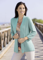 Strickjacke mit feiner Struktur 
